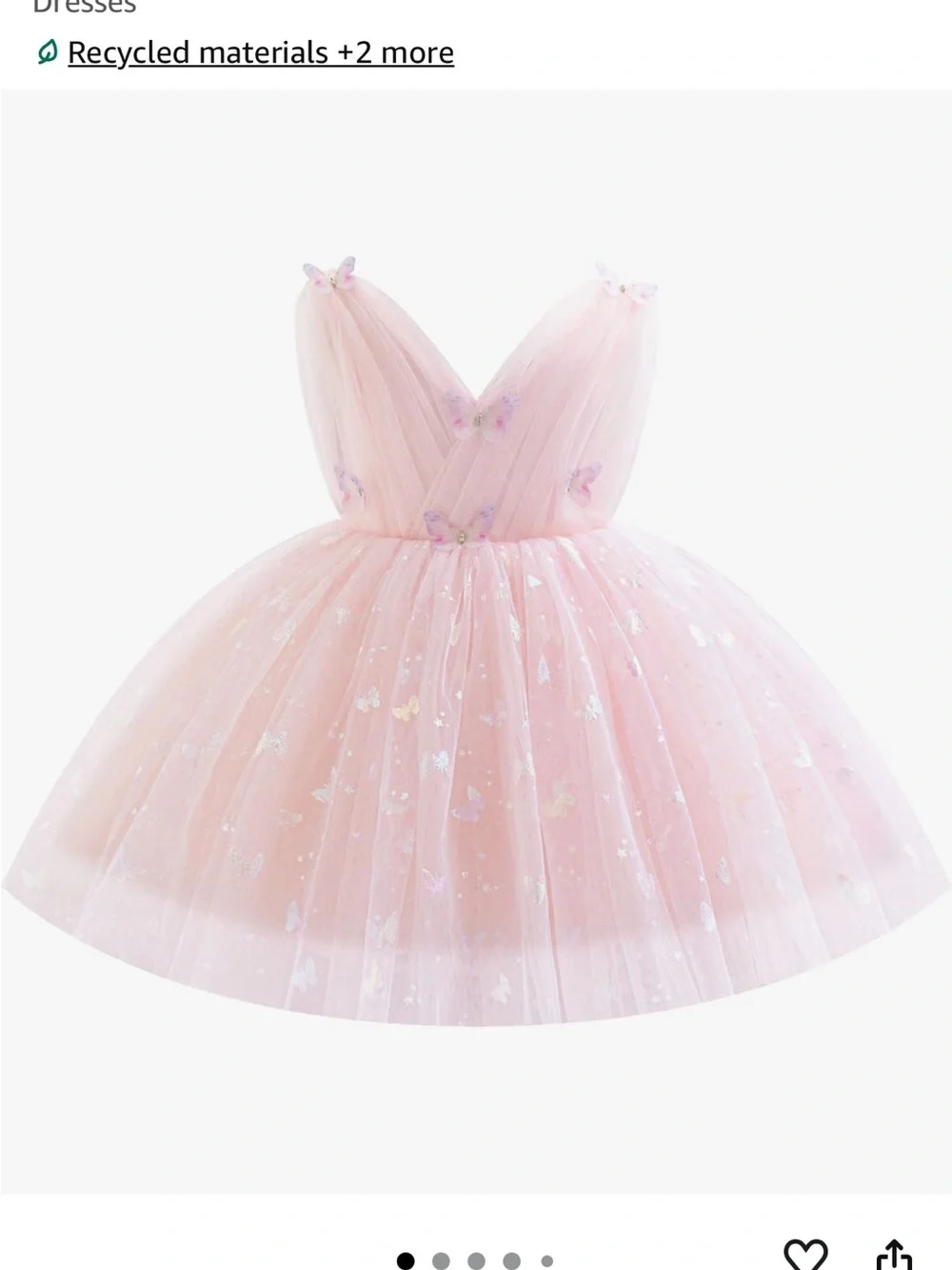 Pink Tulle Bodysuit Costume for Kids - Unbranded